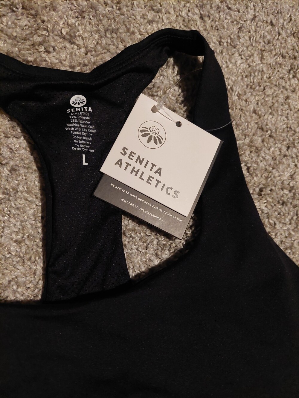 Colorblock Racerback Sports Bra - Picture 2 of 3